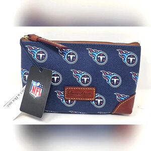 Dooney & Bourke Tennessee Titans Cosmetic Bag Zippered Pouch 6.5 X 4 X 2 NWT
